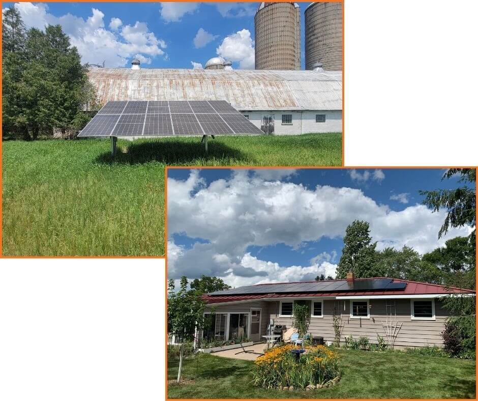 Solar Electric Systems for homes in Central Wisconsin.