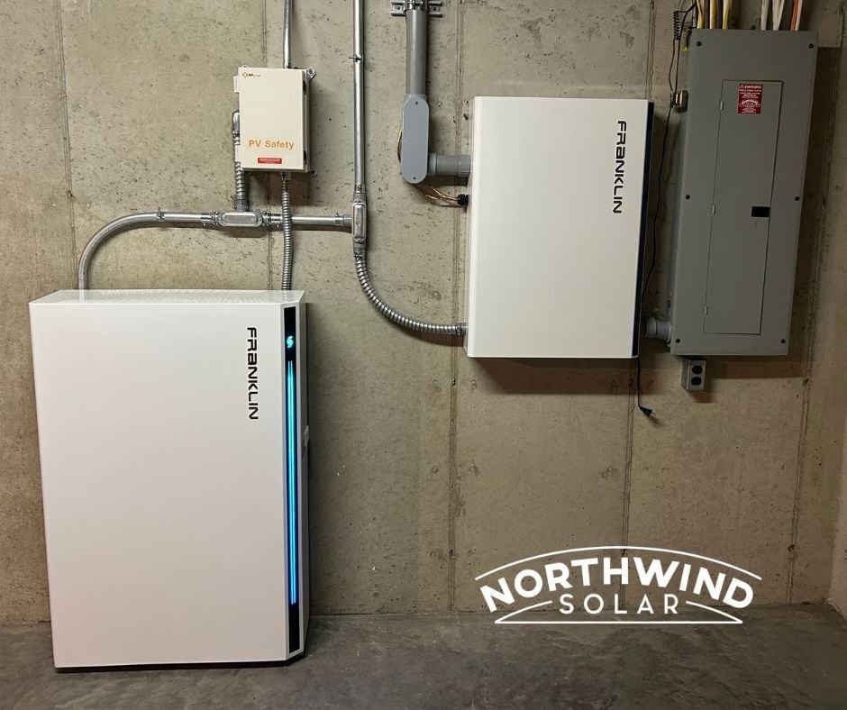 Solar plus Storage Installation in Central Wisconsin